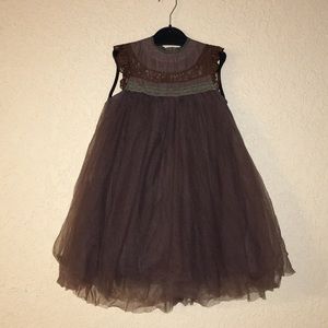 Trisha and Scully dress size 4 tool and lace